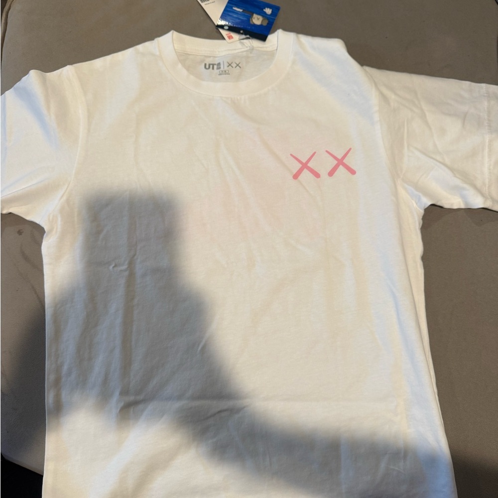 Uniqlo x KAWS White and Pink Kids Tee
